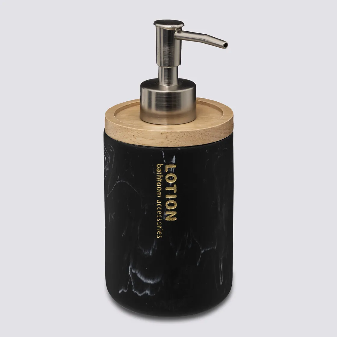 5five Distributeur de savon 270ml, Noir