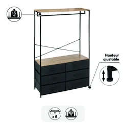 5five Dressing penderie 6 tiroirs