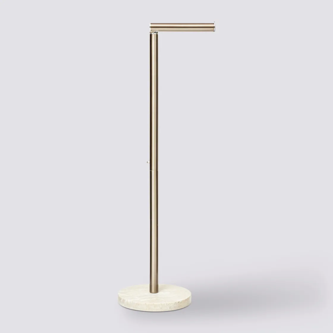 5five Dérouleur avec réserve papier toilette, Effet travertin