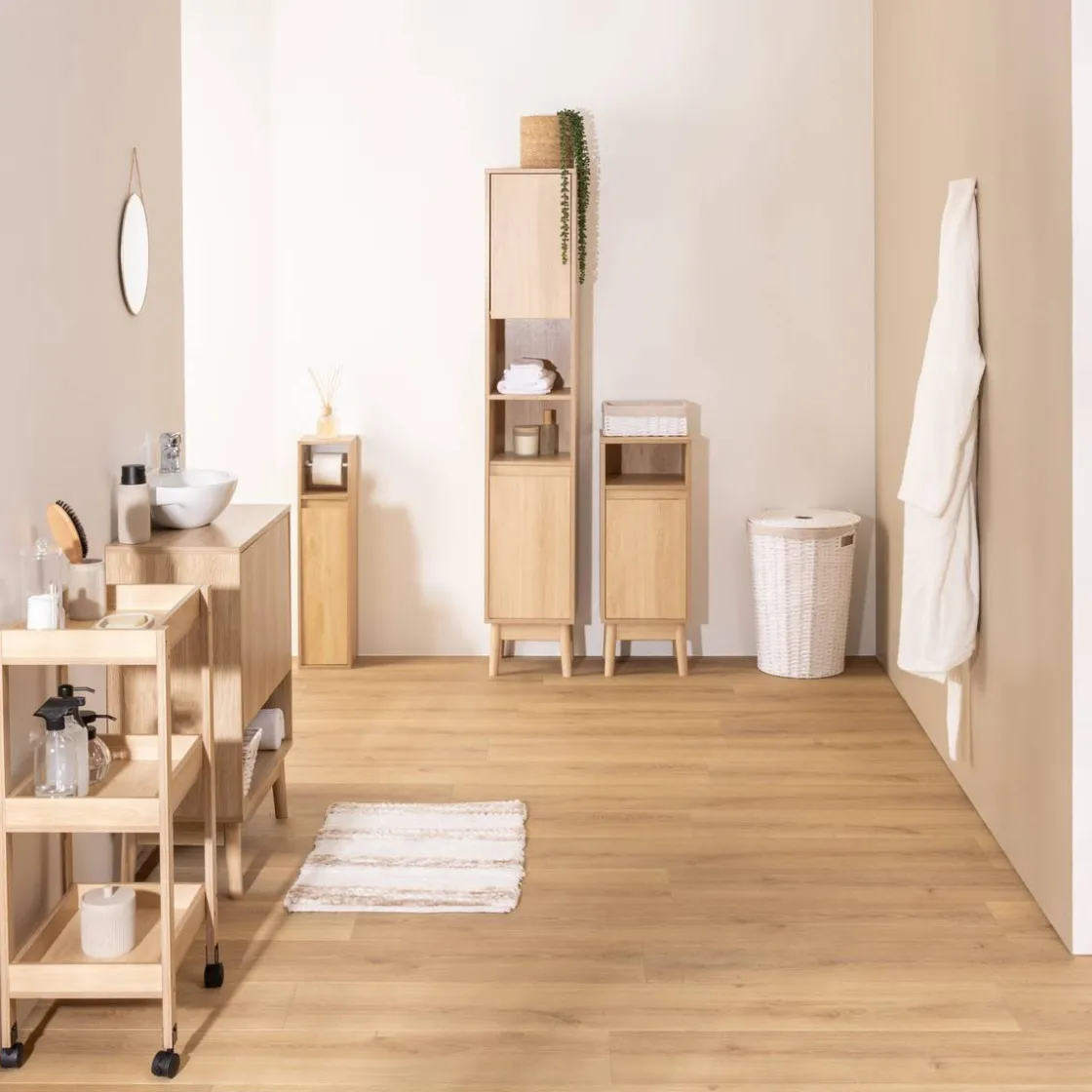 5five Dérouleur, H.78 cm, Beige