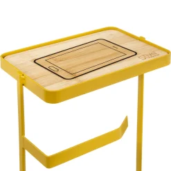 5five Dérouleur support téléphone métal, Jaune moutarde