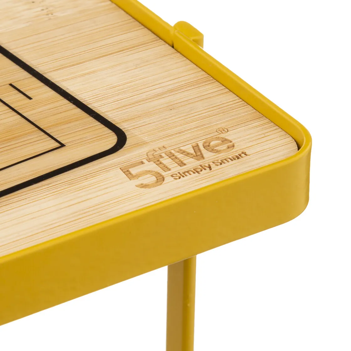 5five Dérouleur support téléphone métal, Jaune moutarde