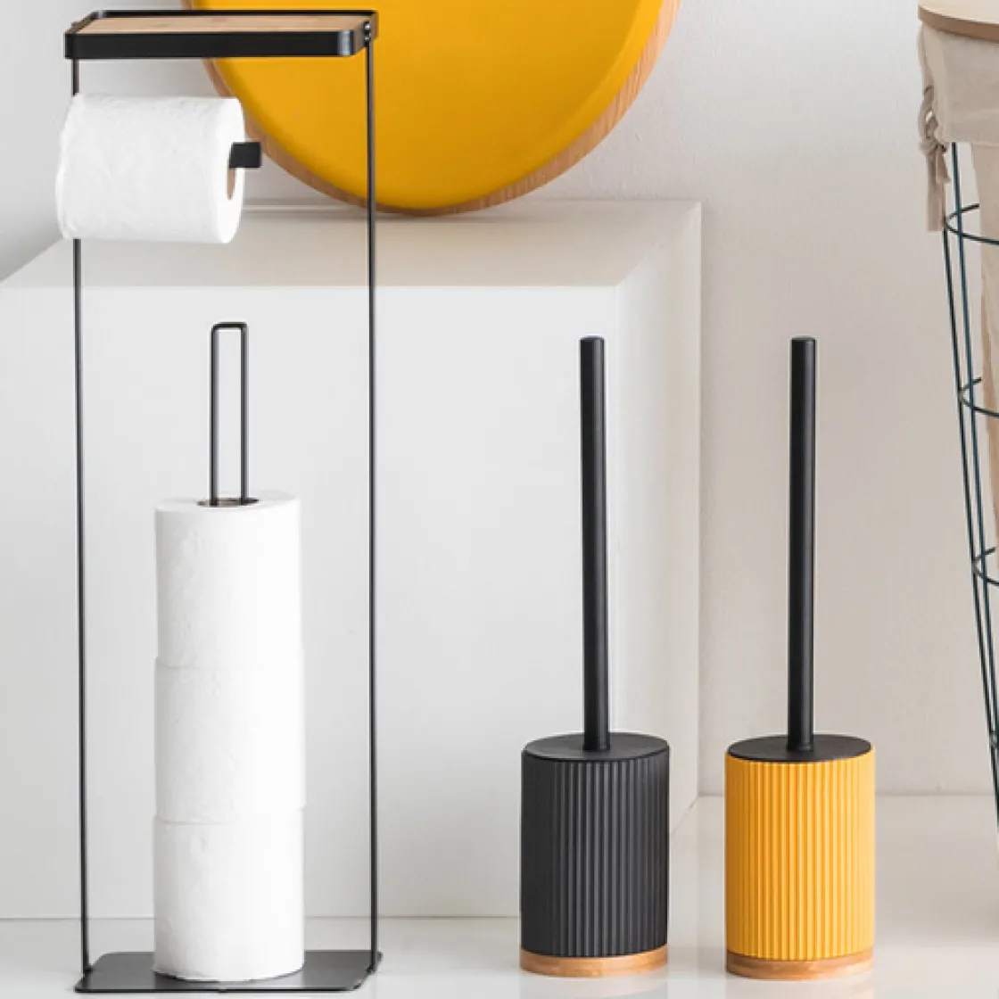 5five Dérouleur support téléphone métal, Gris charbon