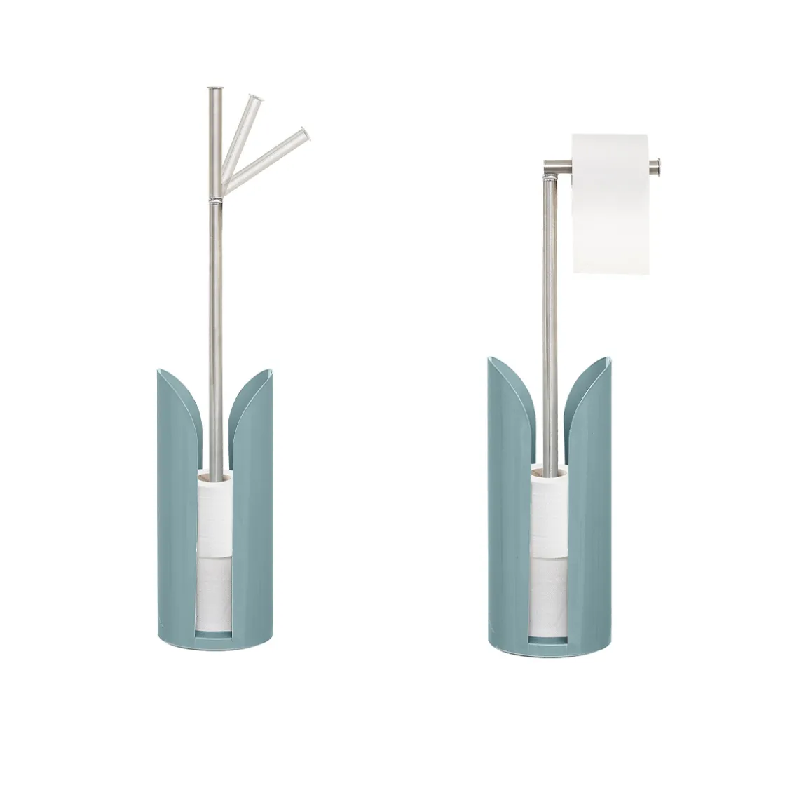 5five Dérouleur tige flexible métal, Bleu artic