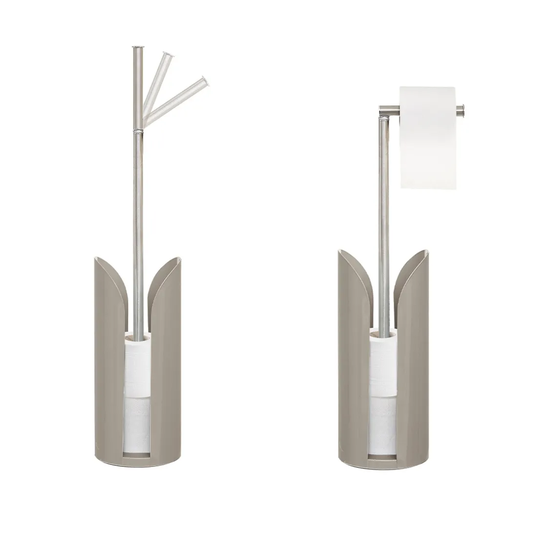 5five Dérouleur tige flexible métal, Beige naturel