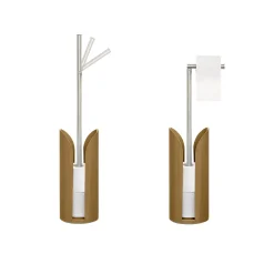 5five Dérouleur tige flexible métal, Marron malt