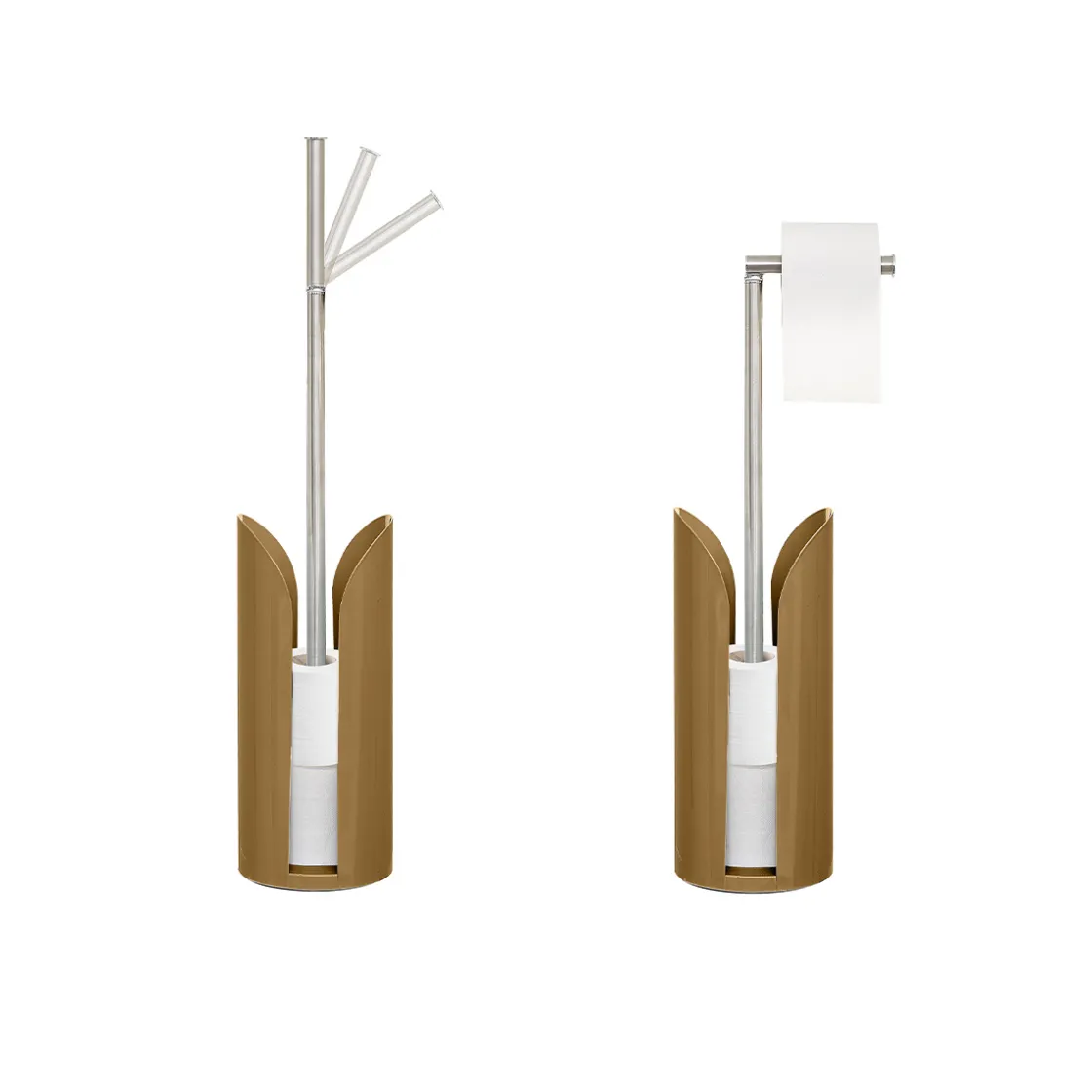 5five Dérouleur tige flexible métal, Marron malt