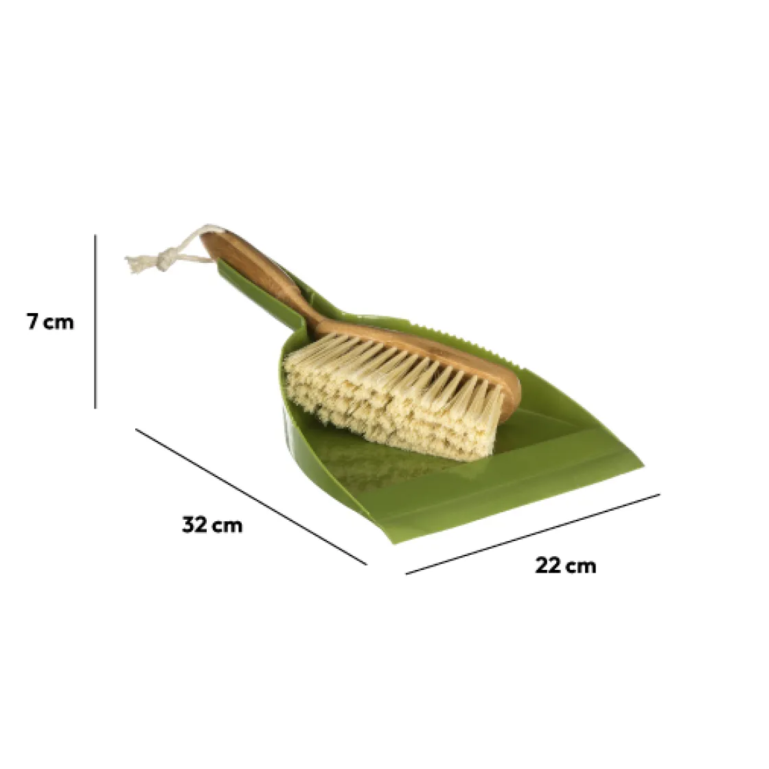5five Ensemble pelle/balayette, Bambou vert