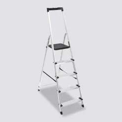 5five Escabeau pliable en aluminium 5 marches