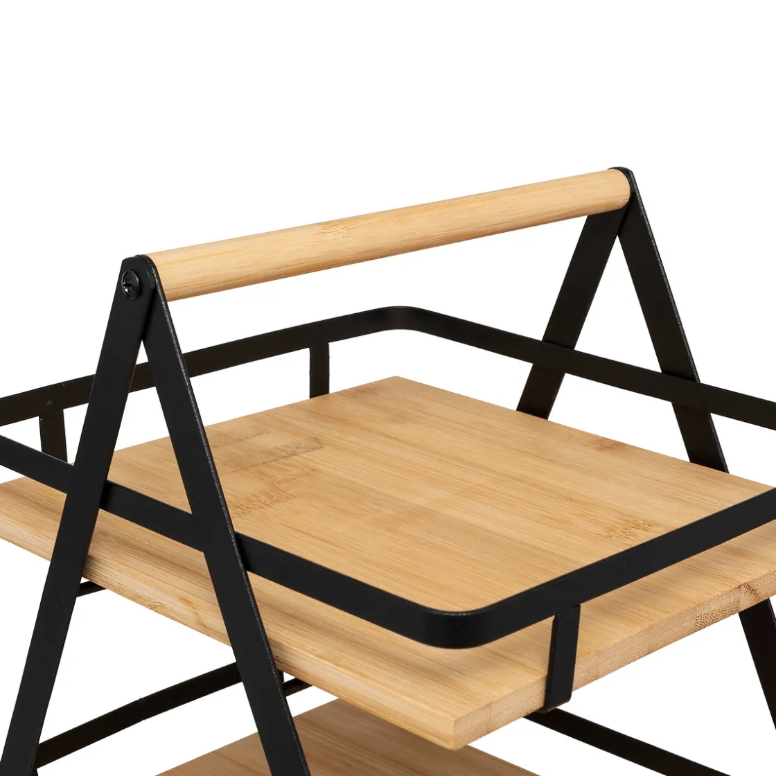 5five Etagère 2 niveaux avec anse, Bambou