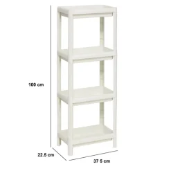 5five Etagère 4 niveaux, Blanc