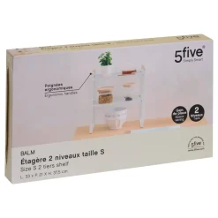 5five Etagère 2 niveaux, blanc