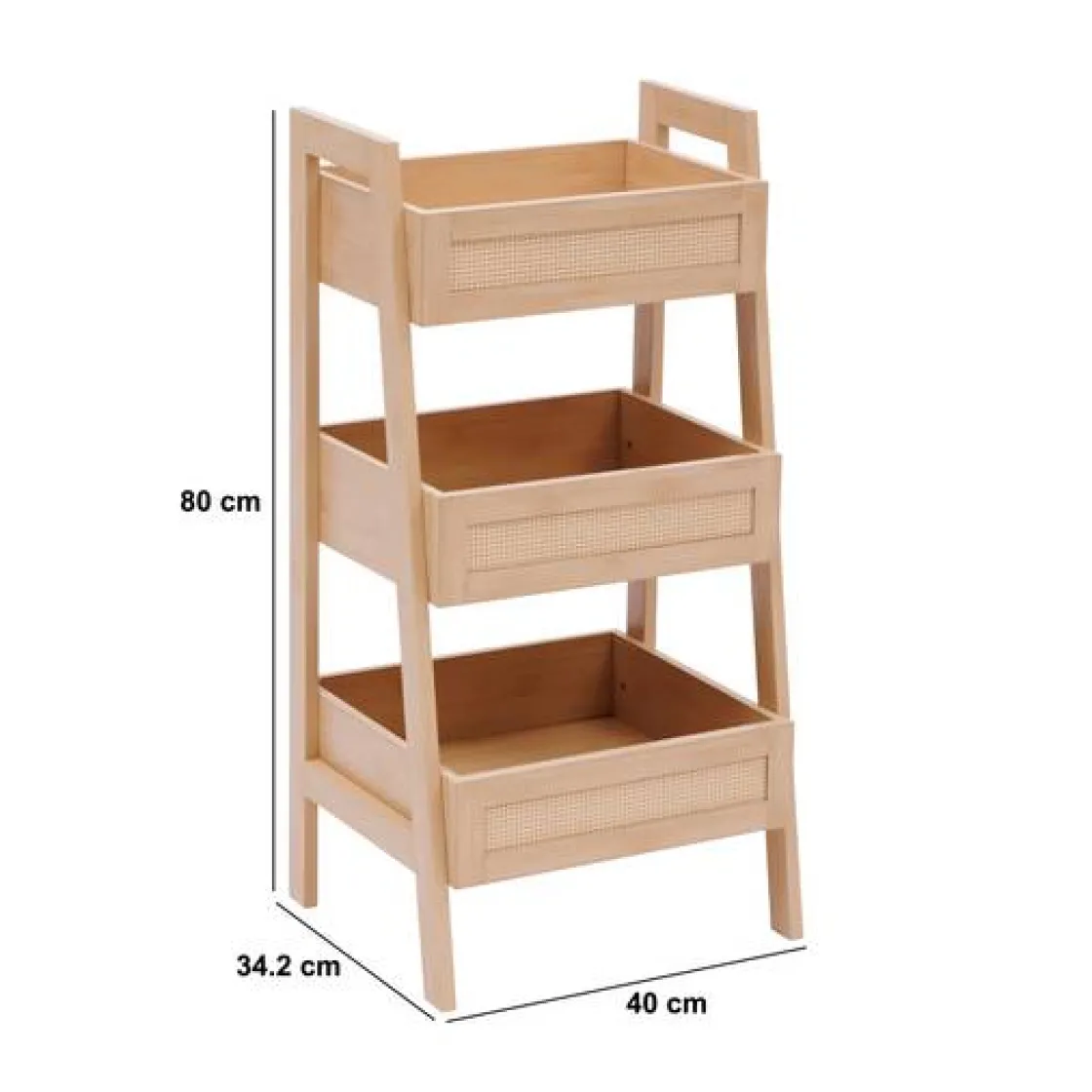5five Etagère, 3 niveaux, H.80 cm, Beige