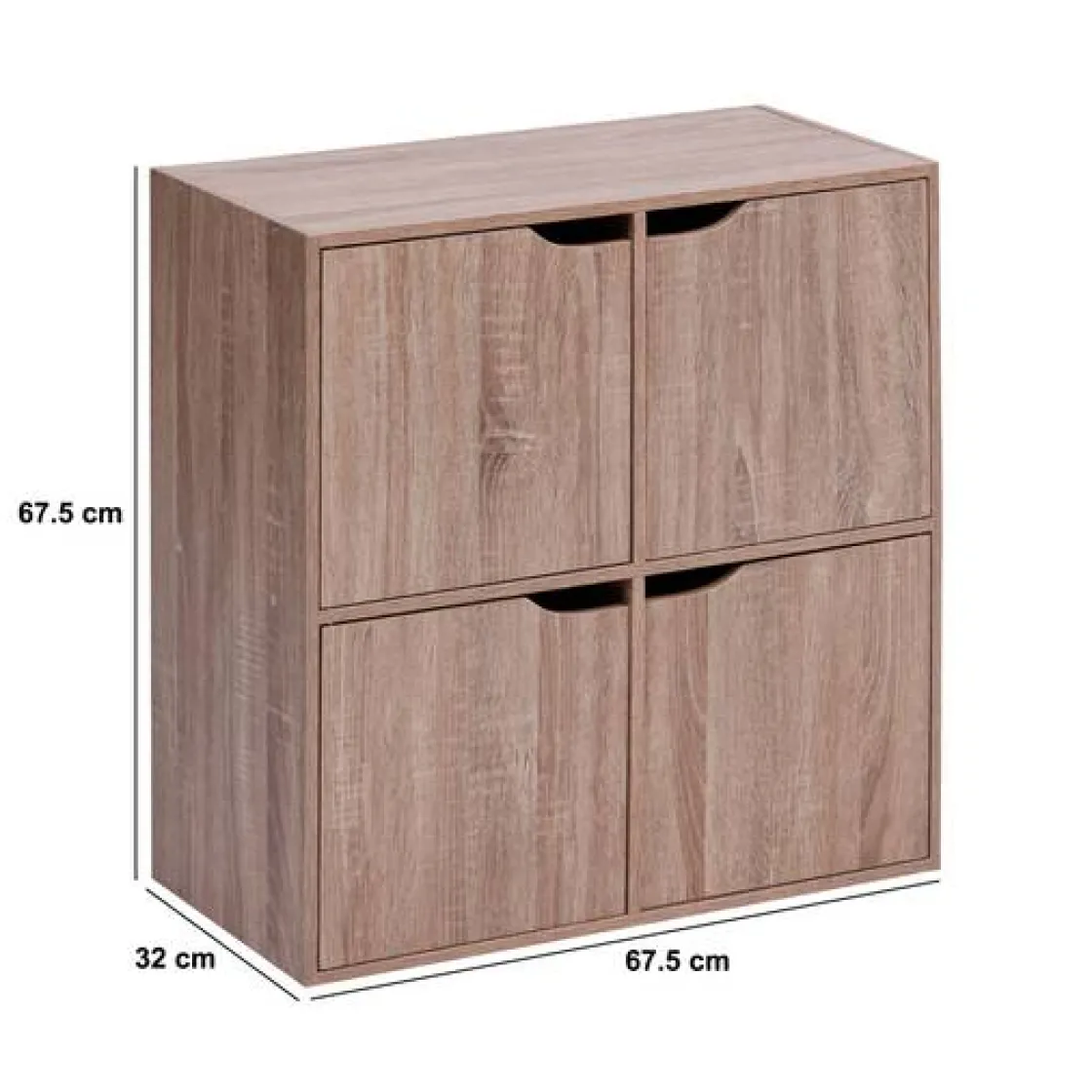 5five Etagère 4 portes, Beige