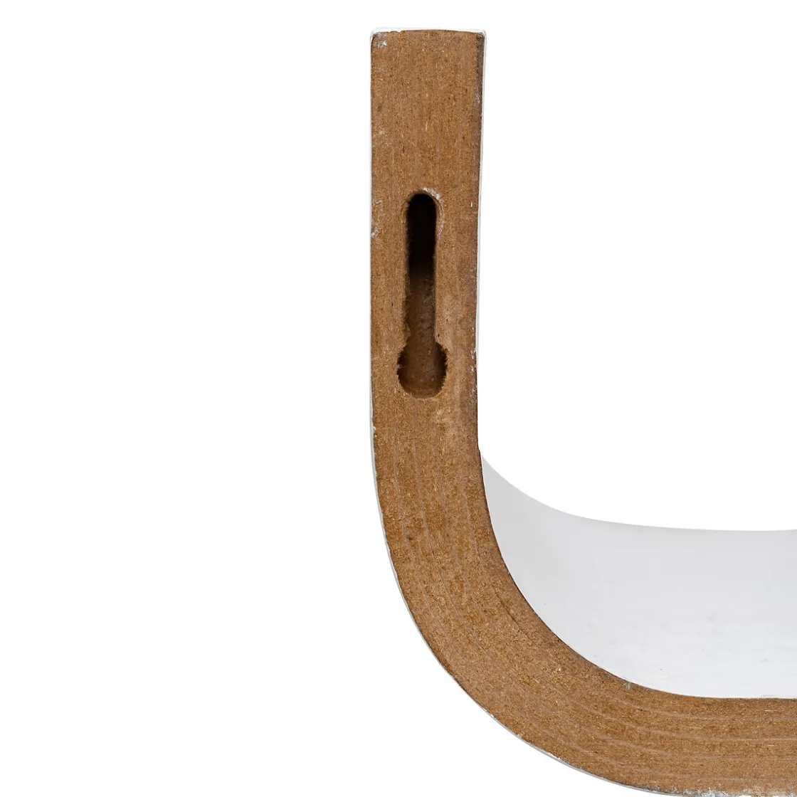 5five Etagère courbée, 80x20 cm, Blanc