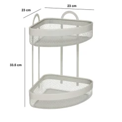 5five Etagère d'angle 2 niveaux, Beige