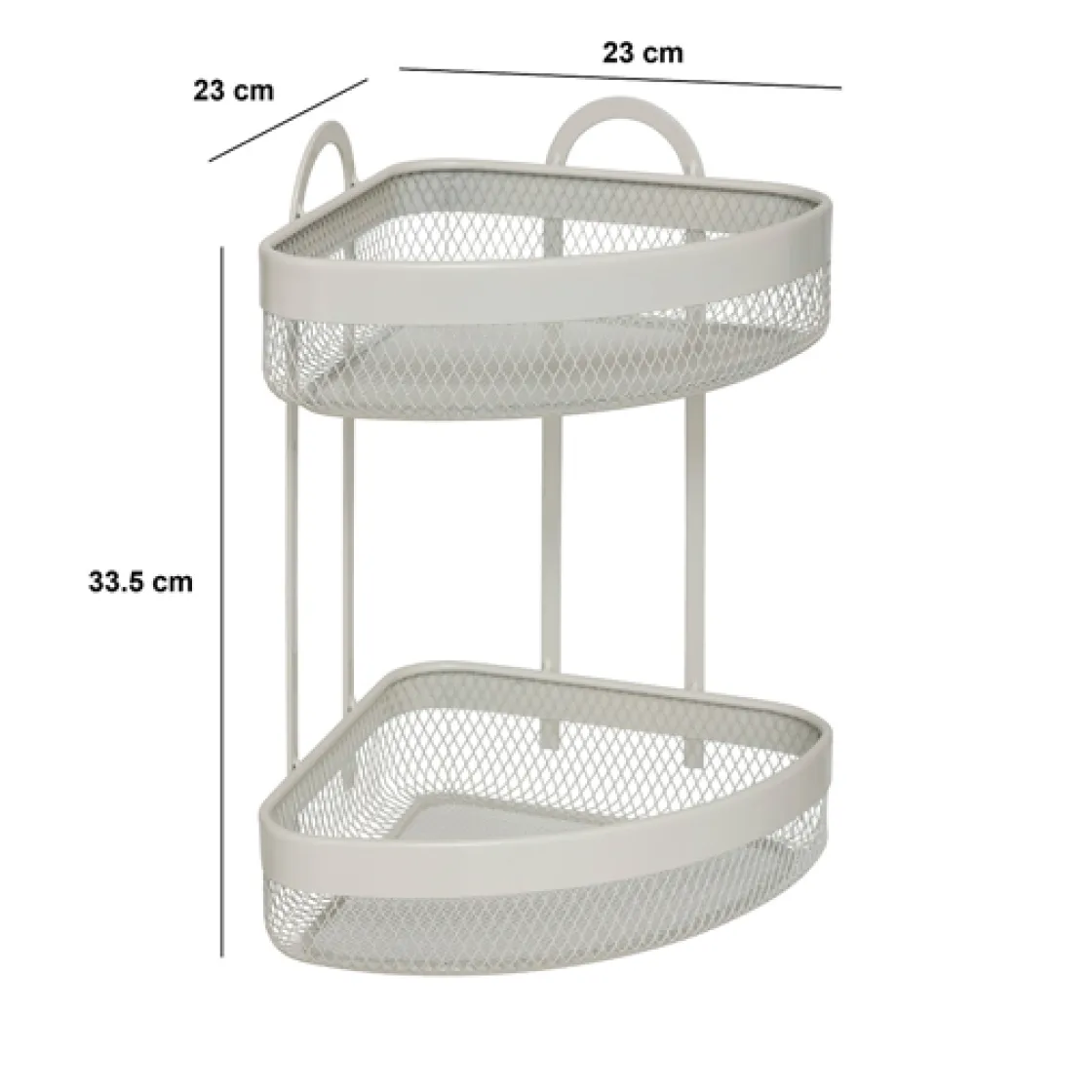 5five Etagère d'angle 2 niveaux, Beige