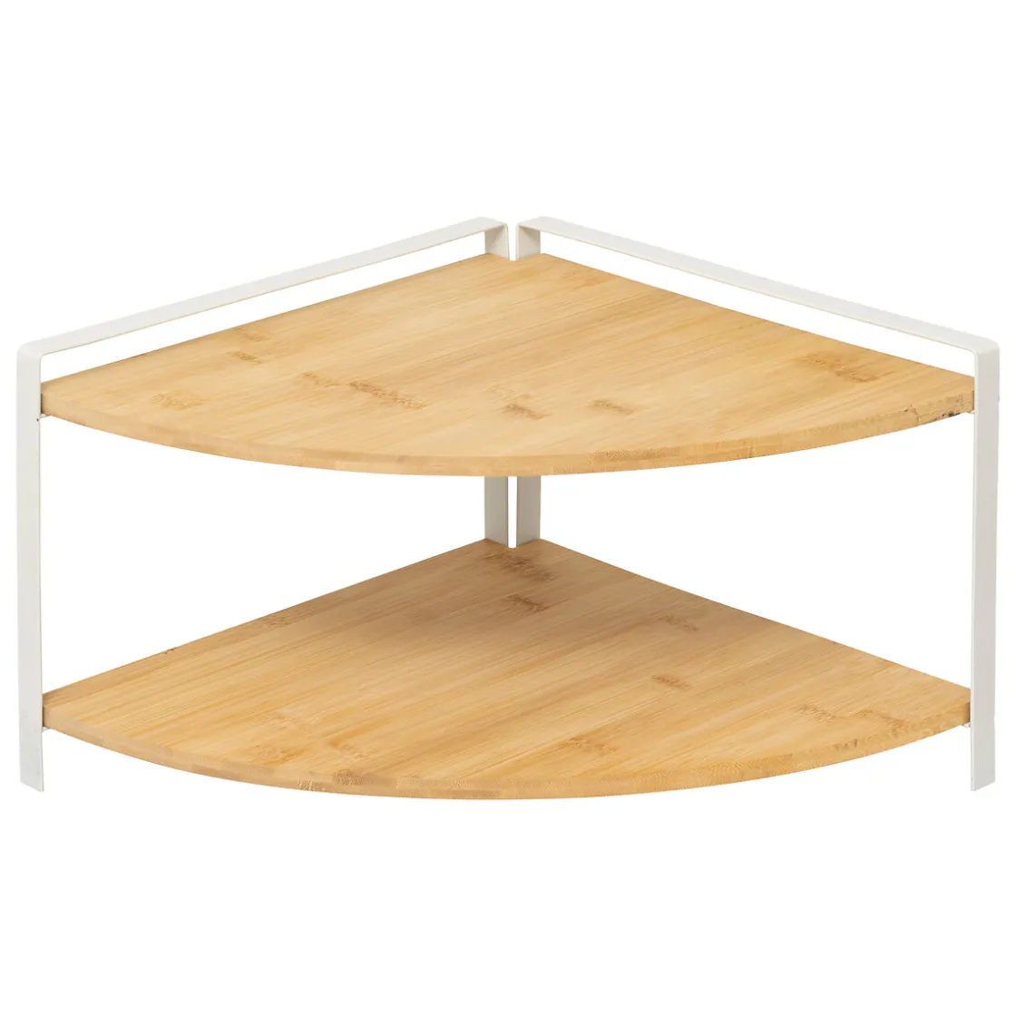 5five Etagère d'angle 2 niveaux, Blanc