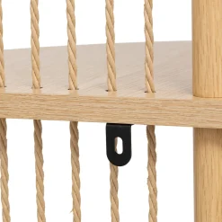 5five Etagère d'angle 4 niveaux, Effet bois clair