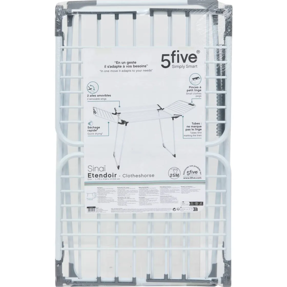 5five Etendoir à linge, pont, 25 m