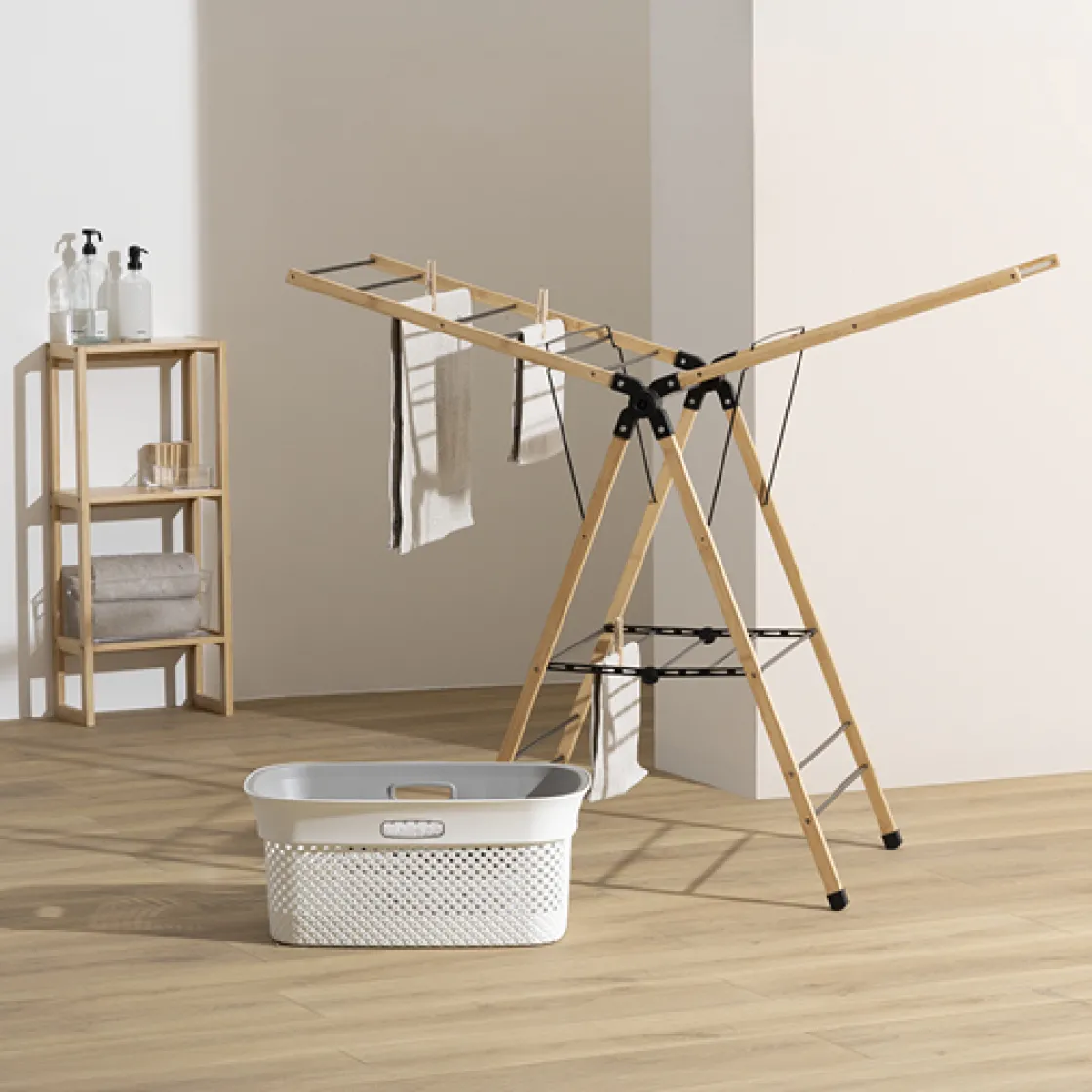 5five Etendoir à linge pont pliant 13 m