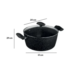 5five Faitout Aluminium forgé, 28 cm