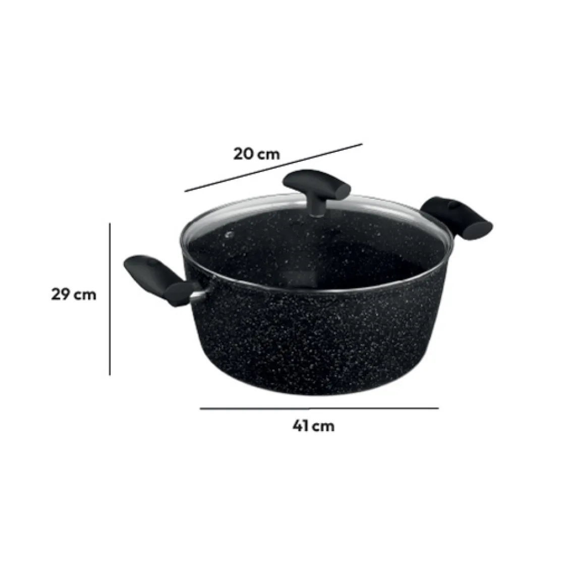 5five Faitout Aluminium forgé, 28 cm