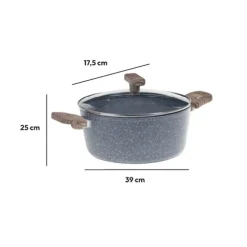 5five Faitout Aluminium forgé, 24 cm