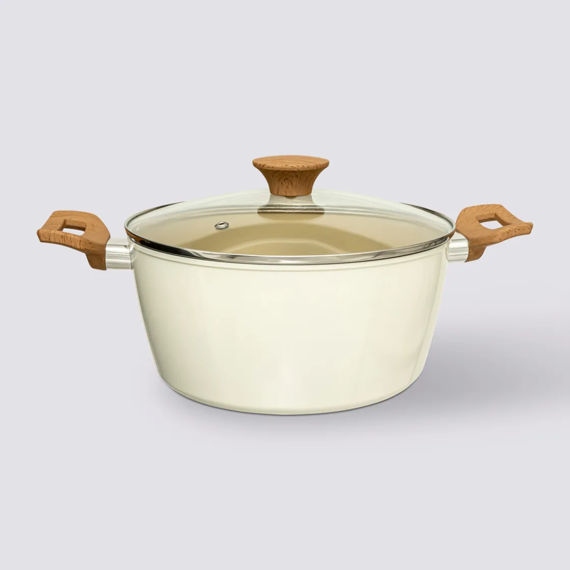 5five Faitout aluminium forgé beige, 24cm