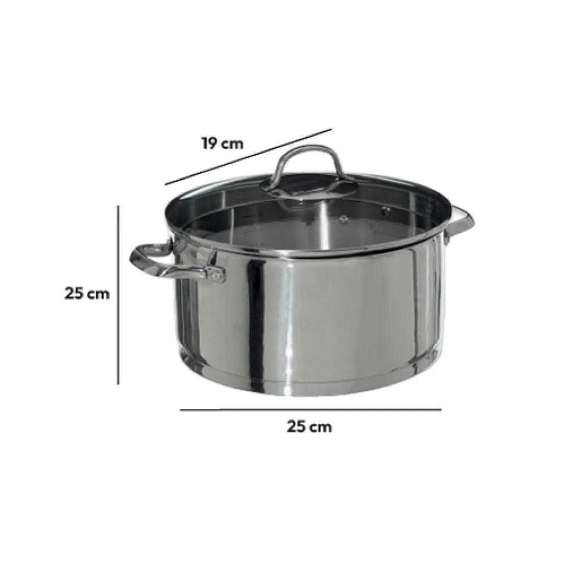 5five Faitout en Inox, 24 cm