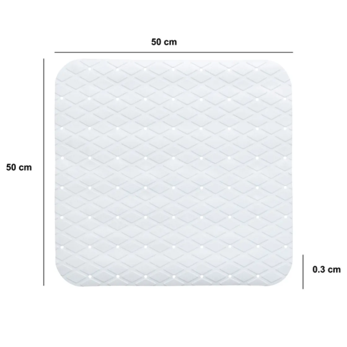 5five Fond de douche antidérapant, Plastique