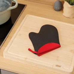 5five Gant de cuisine néopréne -Noir, Rouge