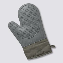 5five Gant de cuisine silicone et coton, Gris