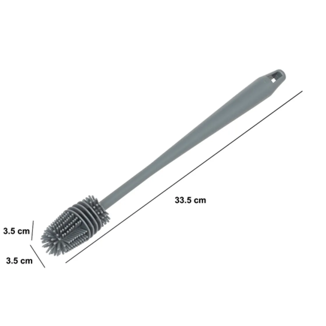 5five Goupillon en caoutchou, Gris