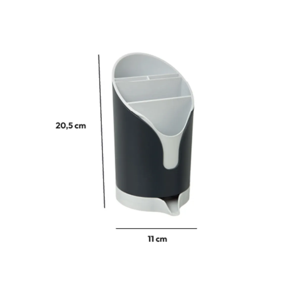 5five Égouttoir à couverts, Gris anthracite