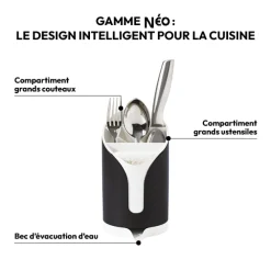 5five Égouttoir à couverts, Noir