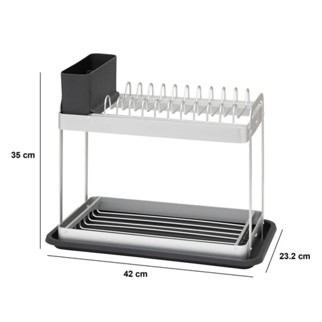 5five Égouttoir 2 niveaux, Gris