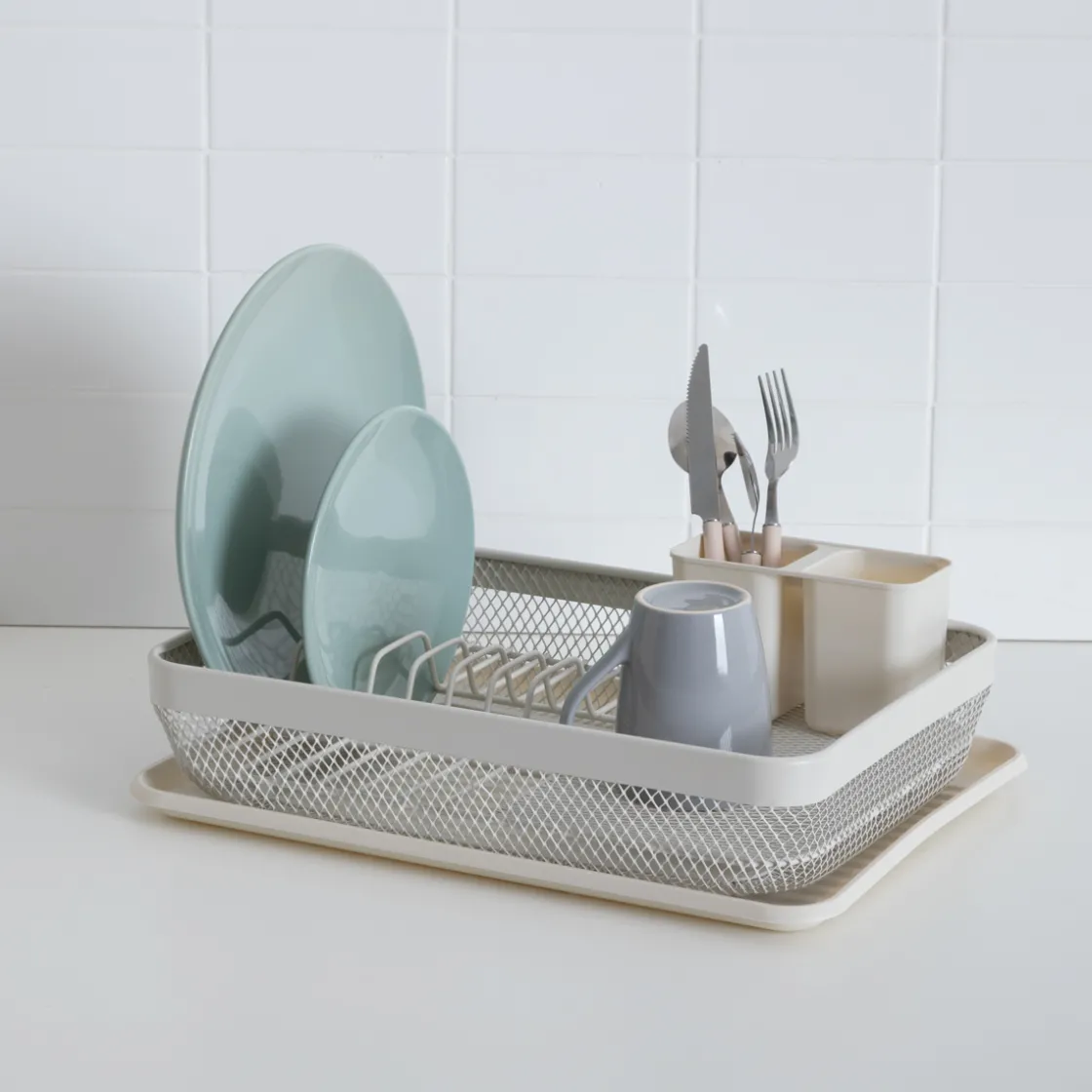 5five Égouttoir en plastique, Beige