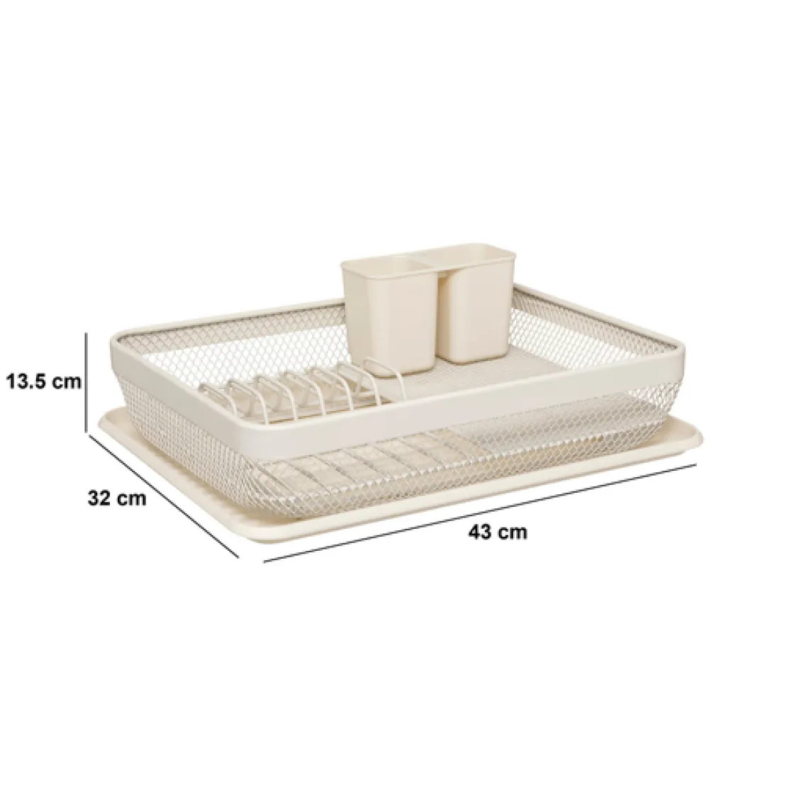 5five Égouttoir en plastique, Beige