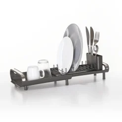 5five Égouttoir extensible 9 assiettes, Gris