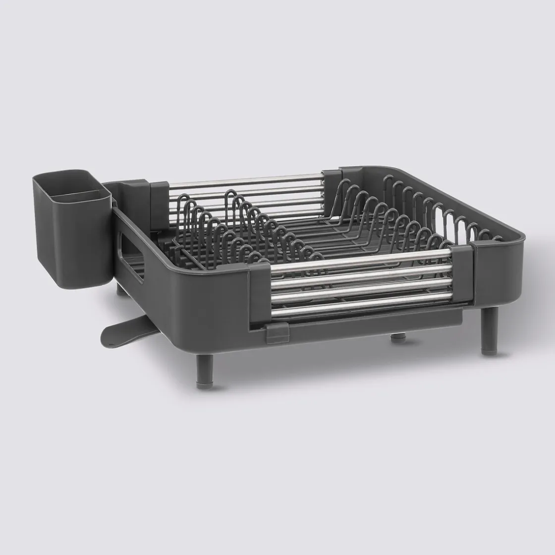 5five Égouttoir extensible 12 assiettes, Gris