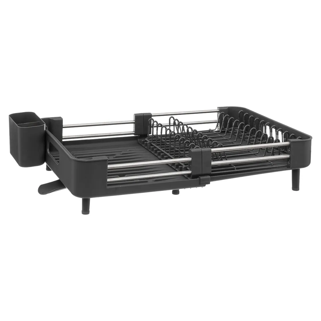 5five Égouttoir extensible 12 assiettes, Gris