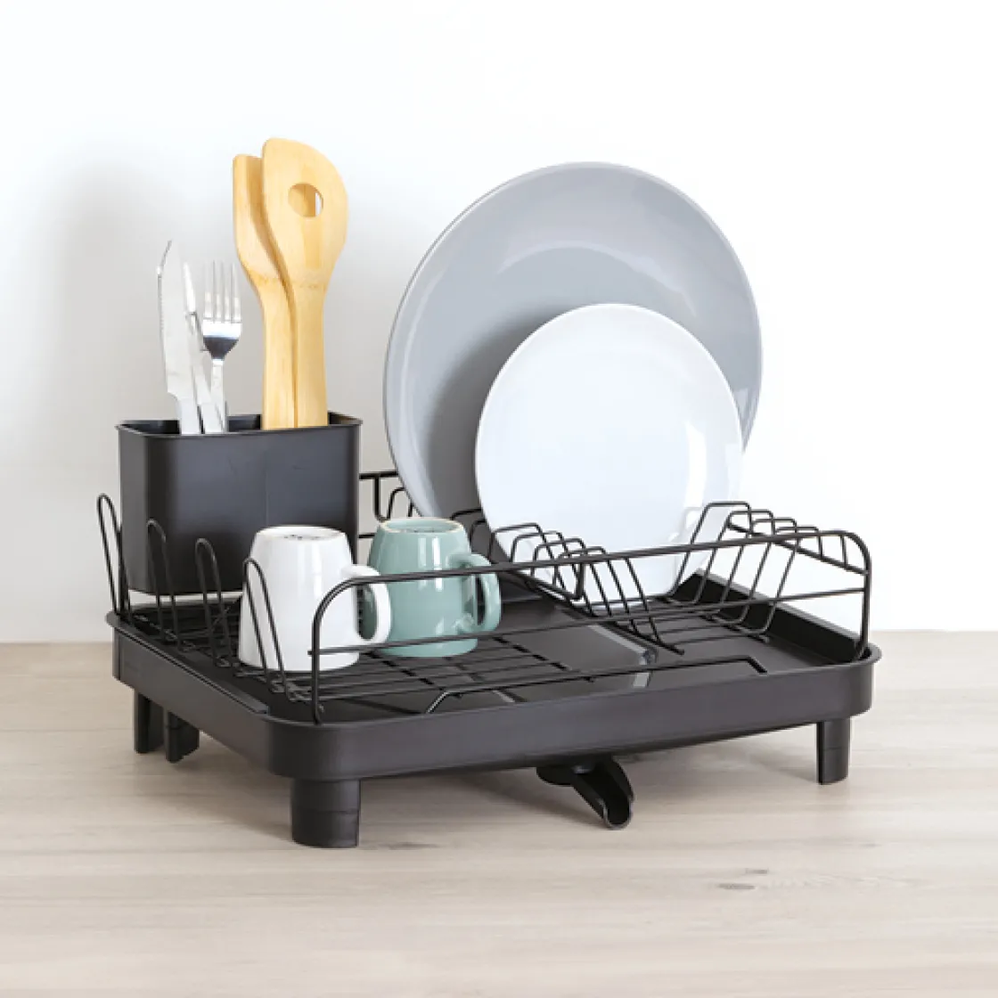 5five Égouttoir extensible, Noir