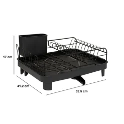 5five Égouttoir extensible, Noir