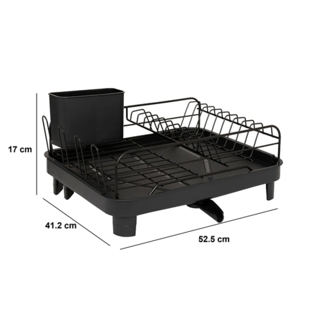 5five Égouttoir extensible, Noir