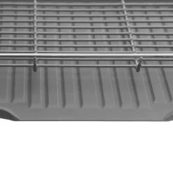 5five Égouttoir métal 2 niveaux avec plateau, Gris