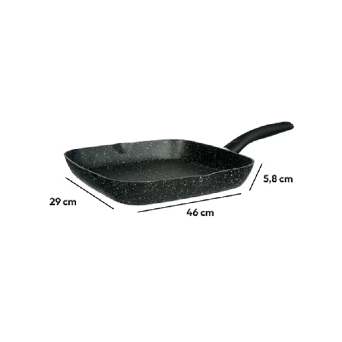 5five Grill Aluminium forgé, 28 cm
