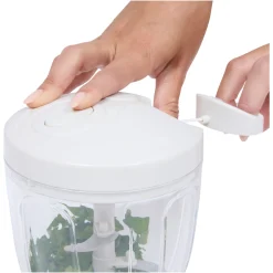 5five Hachoir et batteur manuel à fil 900ml, Blanc