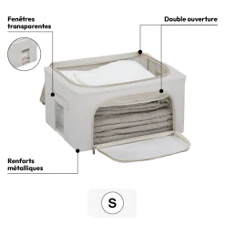 5five Housse de rangement double ouverture, 50x35 cm