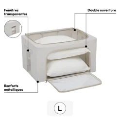 5five Housse de rangement double ouverture, 40x31 cm